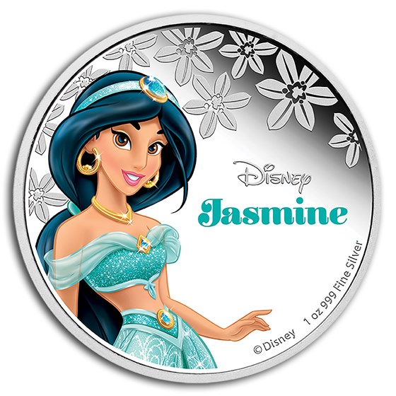 2015 Niue 1 oz Silver $2 Disney Princess Jasmine 2015 Niue 1 oz Silver $2 Disney Princess Jasmine